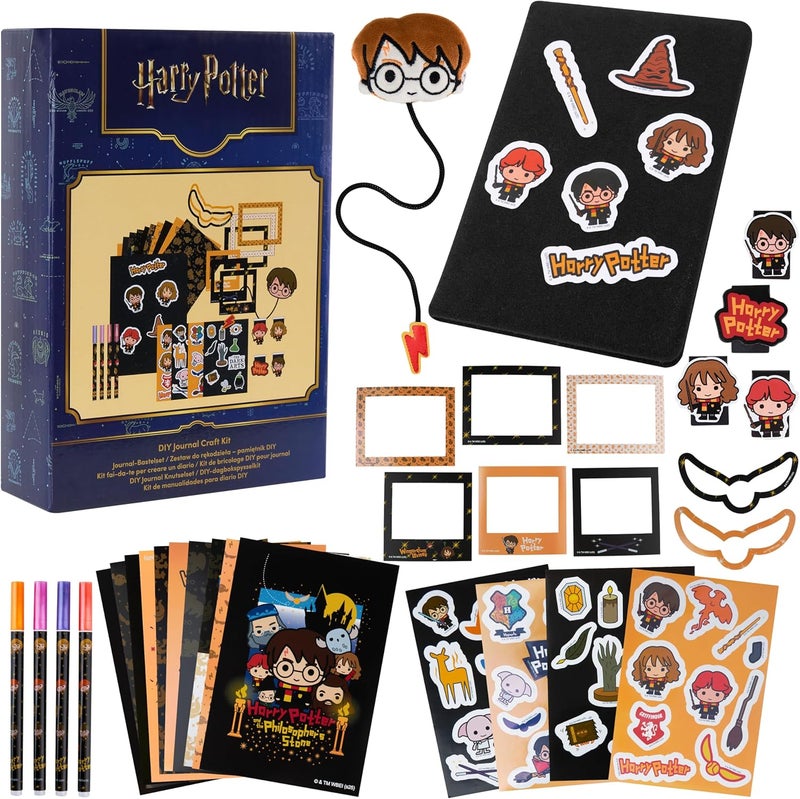 Get Trend Harry Potter Gifts Scrapbook Kit for Girls Boys with Notebook, Stickers, Pens, Bookmarks, Frames, Patches, Art Supplies, Gifts for Kids (Multi Harry Potter) - Image 1